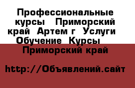 Профессиональные курсы - Приморский край, Артем г. Услуги » Обучение. Курсы   . Приморский край